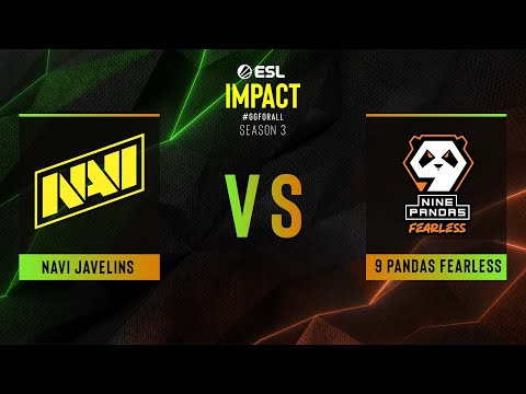 NAVI Javelins vs. 9 Pandas Fearless - Map 1 [Mirage] - ESL Impact League S3 Europe - Group B
