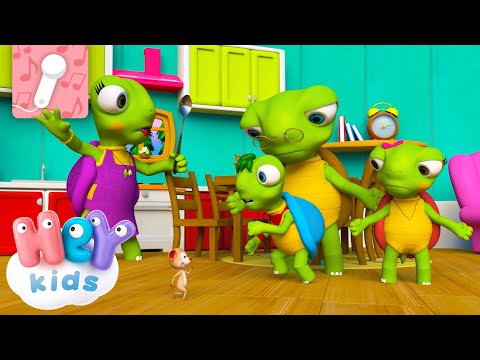 La famille tortue 🎤 KARAOKÉ | Chansons pour Enfants | HeyKids en Français