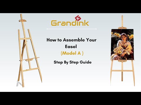 [Model A] How to assemble an 5ft easel | Painting Stand | Assemble with me | Grandink ®