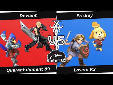 Quarantainment 89 Losers R2 - Deviant (Falco, Cloud) Vs Friskey (Young Link, Isabelle) - SSBU