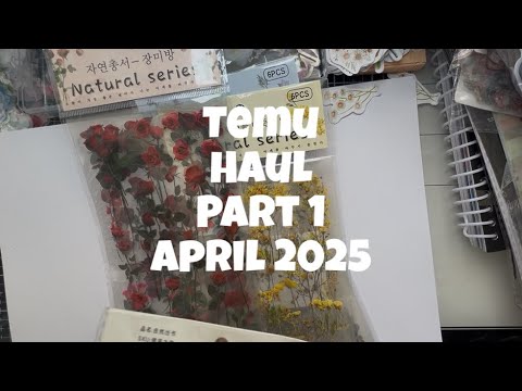 Temu Haul April 2025 Part 1