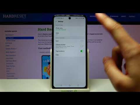 How to Manage Camera Location Tags in LG K62 Plus – Add / Remove Location Info