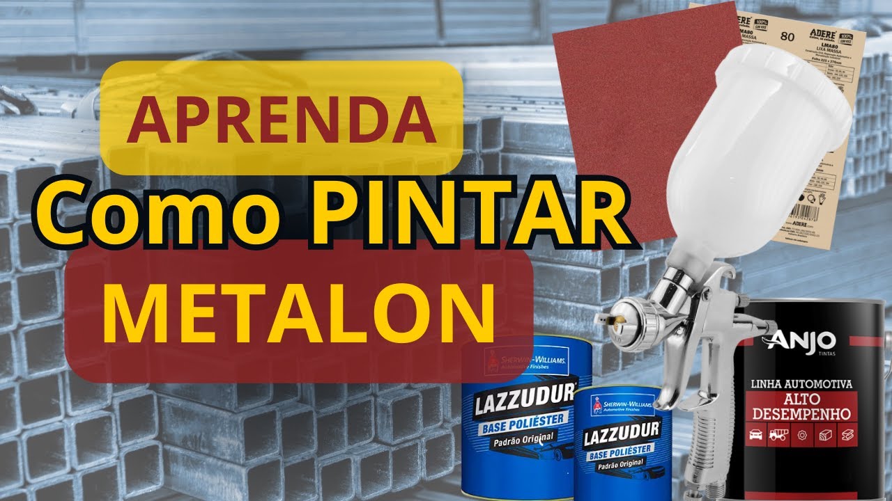 (PASSO A PASSO) Como PINTAR METALON de forma simples