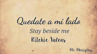 Stay Beside Me - Ritchie Valens | Lyrics Español