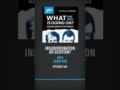 WTH Is it: Insubordination or Sedition? John Yoo Explains