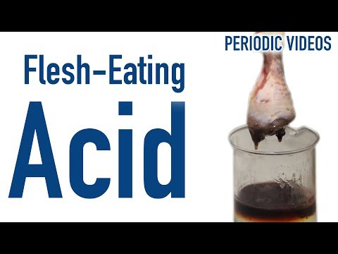 人肉を食べるフッ化水素酸 - 動画の周期表 (Flesh-Eating Hydrofluoric Acid - Periodic Table of Videos)