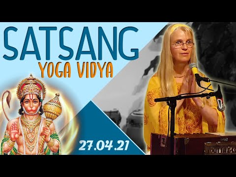 Satsang - Rezitation und Hanuman Meditation mit Sybille - Yoga Vidya Ashram Live 20:00 - 27.04.2021