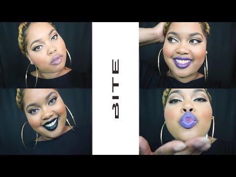 SIX NEW Bite Beauty Amuse Bouche Lipstick Review | Try On Video