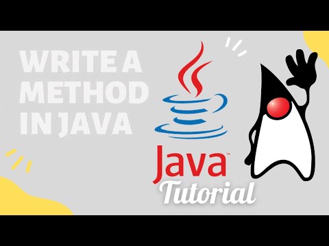How To Write A Method In Java Java With Ali