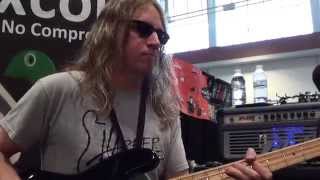 Chip Adams demos the new Zexcoil Convertibles for J Bass @ Summer NAMM 2014