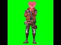 Free Fire Heart Emote Green Screen