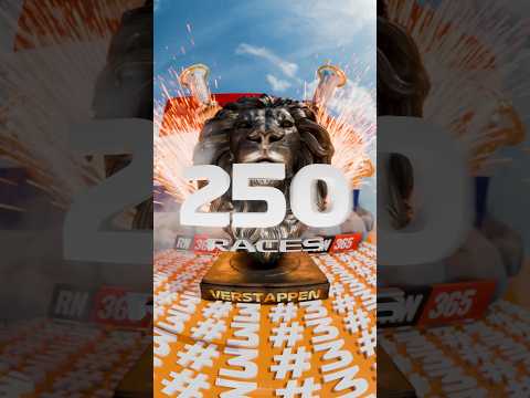 250 Grands Prix for Max Verstappen🦁#F1 #formula1 #MaxVerstappen #SingaporeGP #RN365 #Shorts