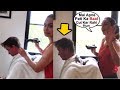 WATCH! Preity Zinta Video Giving HAIRCUT To Husband Gene Goodenough At Home