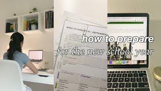 how to prepare for new school year 📓🎧 back to school