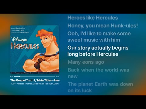 Hercules - The Gospel Truth 1/Main Titles (Lyrics)