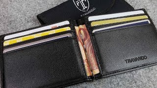 Klassisches Slim Wallet mit Geldklammer, viel Platz & RFID Schutz! // Travando "Vienna" // DEUTSCH