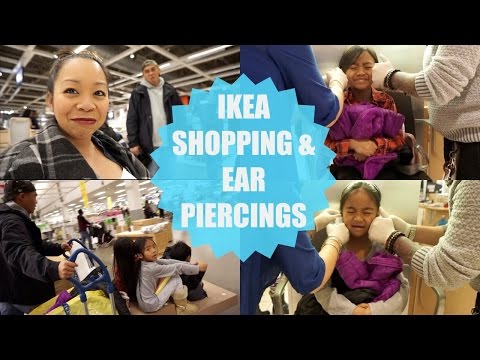 SHOPPING AT IKEA & EAR PIERCINGS | TeamYniguezVlogs #158 | MommyTipsByCole