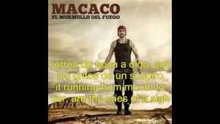 MACACO -La llama- letra/lyrics español/ingles/spanish/english new el murmullo del fuego