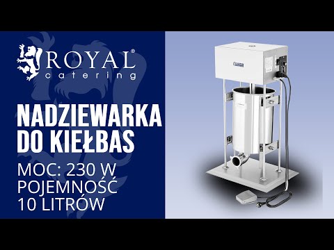 Video - Nadziewarka do kiełbas - 10 litrów - elektryczna