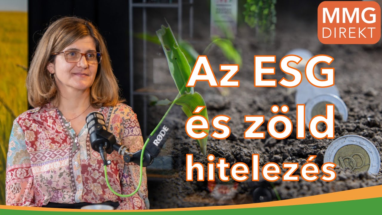 Az ESG és zöld hitelezés | Dr. Lámfalusi Ibolya az Agrárközgazdasági Intézet szakértő munkatársa