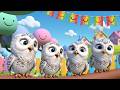 Five Little Owls Blink Blink Blink Peaceful Nighttime Counting Nursery Rhymes