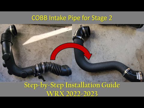 COBB Intake Pipe Installation Step by Step Guide for Subaru WRX 2022 2023 - Stage 2 Upgrade Part 2