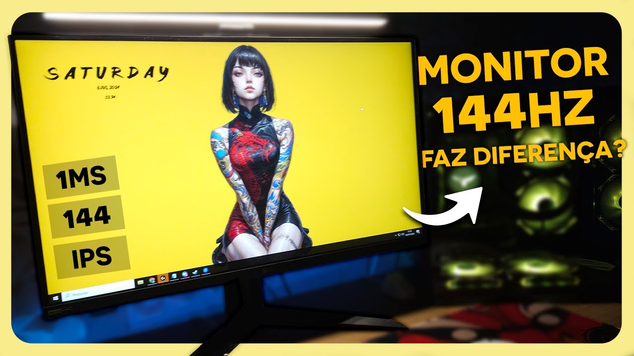 Melhor Monitor BARATO 144hz Painel IPS  - Review  LG Ultragear 27GN65R 144hz