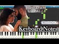 Hridayam Lopala Song Keyboard Notes Anirudh Vijay Deverakonda Kingdom