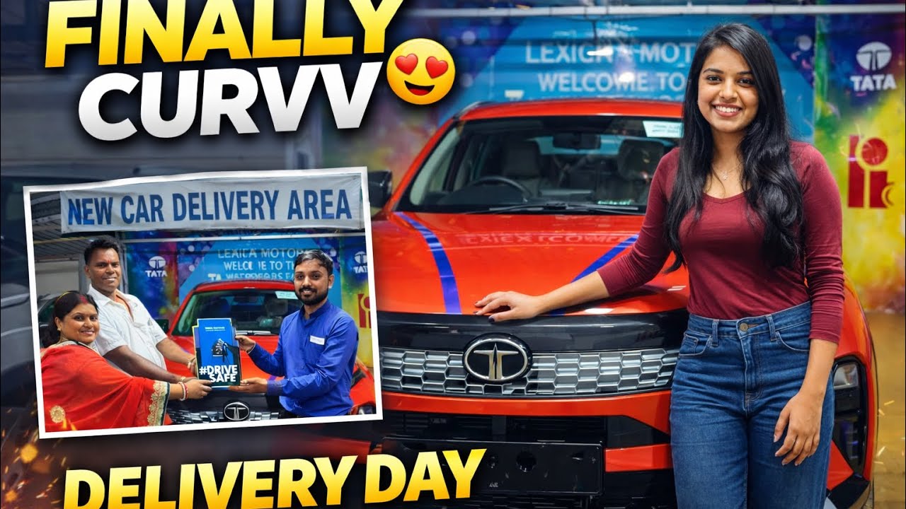Tata Curvv Delivery Day 😍🔥 | First Owner Review | On Road Price & Features