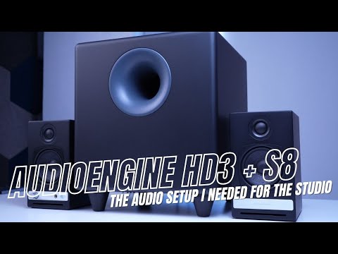 Spiced up my studio audio with AudioEngine HD3 and S8 Powered Subwoofer