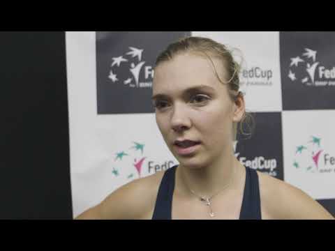 Katie Boulter after battling victory over Greece's Grammatikopoulou