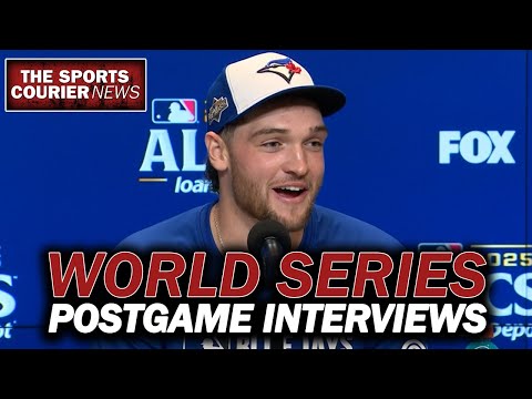 Blue Jays Dodgers World Series Post Game 5 Interviews - Toronto Leads!