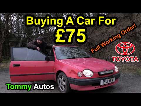 I bought this 30 year old Toyota Corolla for £75.00.