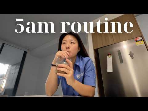 5am nursing student clinical day morning routine