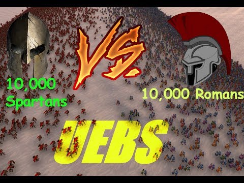 10,000 Romans Vs. 10,000 Spartans |  Ultimate Epic Battle Simulator