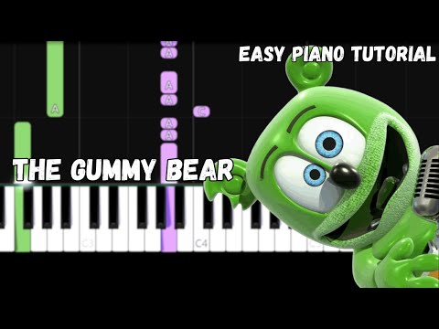 The Gummy Bear Song (Easy Piano Tutorial)