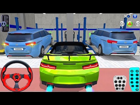 New Kia Carnival & Green Super Car For Parking - 3D Driving Class 2026 - Best Android iOS Gameplay
