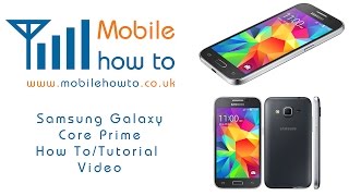 How To Insert & Remove SIM Card  - Samsung Galaxy Core Prime