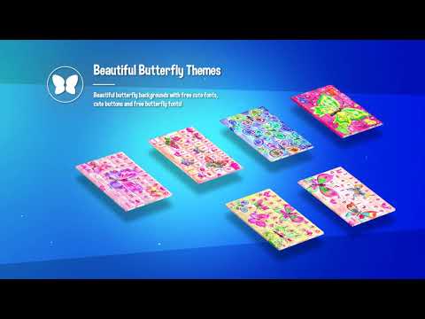 Cute Butterfly Emoji Keyboard Video