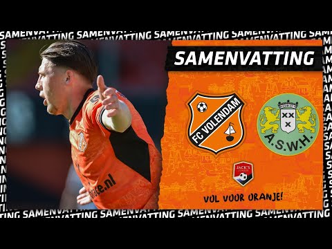 Jong FC Volendam vecht zich langs ASWH | Samenvatting Jong FC Volendam - ASWH (2021-2022)