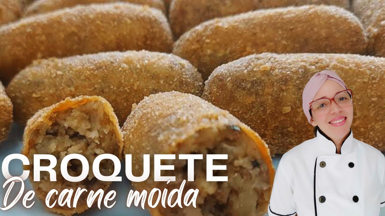 O CROQUETE DE CARNE MAIS CREMOSO, COM POUQUÍSSIMA FARINHA DE TRIGO!