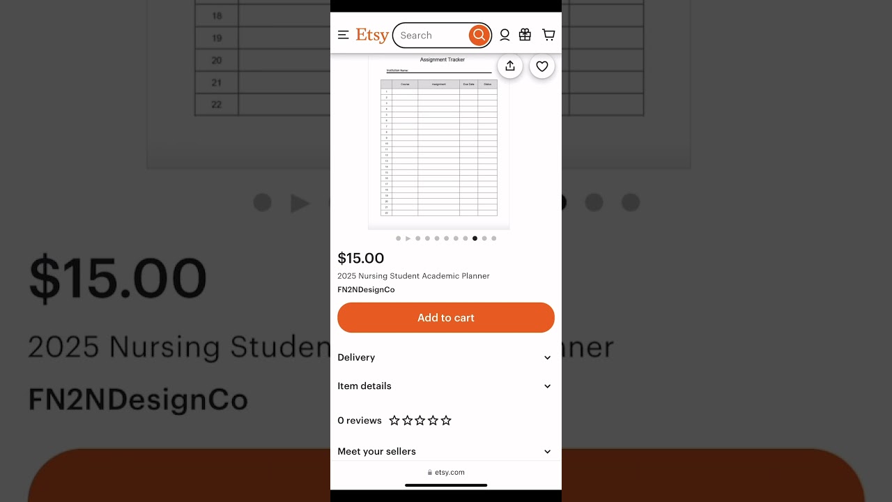 Check out our 2025 Nursing Student Academic Planner! #academia #planner #nursingstudent