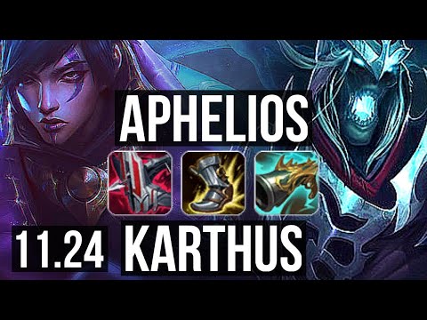APHELIOS & Soraka vs KARTHUS & Sona (ADC) | Penta, Legendary | NA Master | 11.24