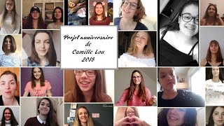 Projet pour l'anniversaire de Camille Lou 2018!