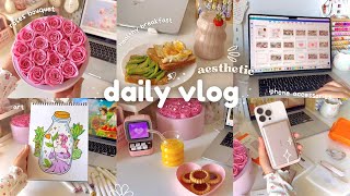 °.𐙚⋆How i edit my thumbnails?🎀🖇️aesthetic vlog, Rose Forever bouquet 🌸Torras power bank, asmr, art🍓