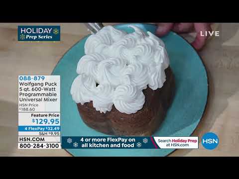 Wolfgang Puck 5Quart 600Watt Programmable Universal Mixer