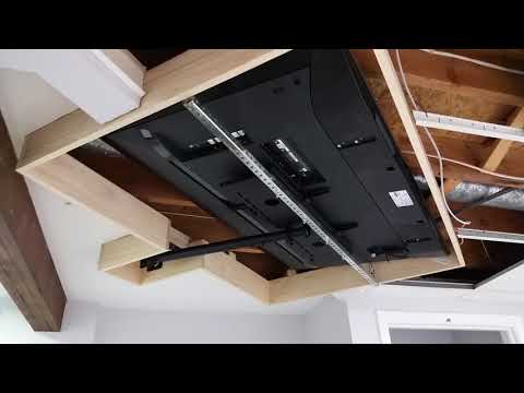 Ultimate Home Theater Ceiling Mounted TV DIY