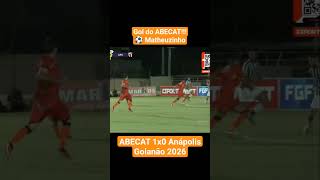 Gol de Matheuzinho!!! ABECAT 1x0 Anápolis #goianão #futebol #abecat