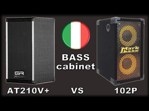 GRBass AT210V+ VS Mark Bass 102P - Italian Bass Cab Battle