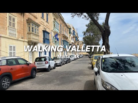 (ASMR) 🇲🇹 Walking from Valletta to Floriana, Malta - 4K HDR Walking Tour / Caminando por Malta 🌤 🌤